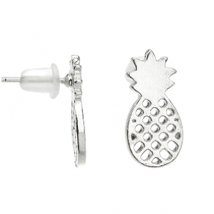 Oorbellen-Ananas-Zilver